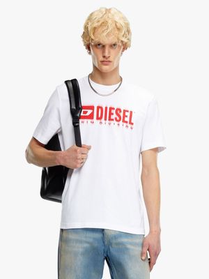 Men's Diesel White T-Adjust-Q7 T-Shirt