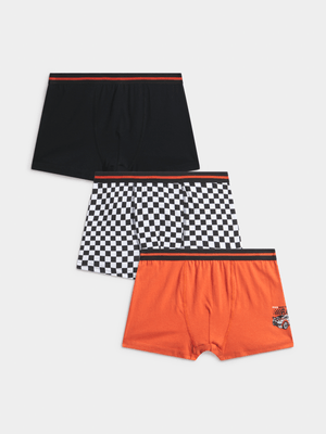 Jet Younger Boys Multicolour 3 Pack Racing Body Shorts