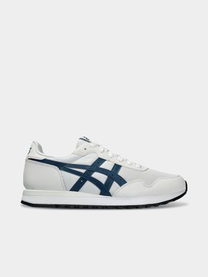 Mens Asics Tiger Runner II White/Navy Sneaker