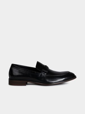 Men's Polo Black Circle Pony Trim Penny Loafer