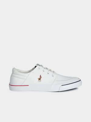 Men's Polo White Classic Canvas Sneakers