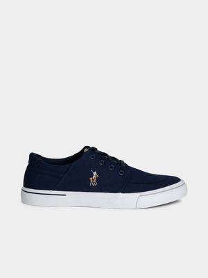 Men's Polo Navy Classic Canvas Sneakers