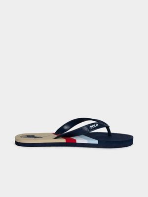 Men's Polo Colour Block Pony Flip Flops