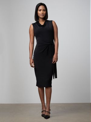 Women's Polo Black Zyanda Cowl Neck Dress