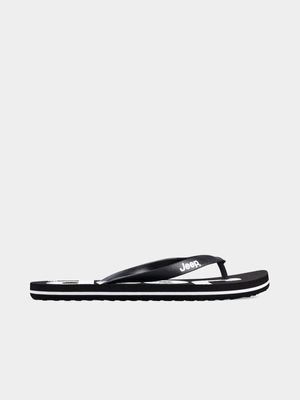 Men's Jeep Black Renegade Flip Flops