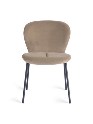 Lotus Dining Chair Marquis Cocoa Velvet