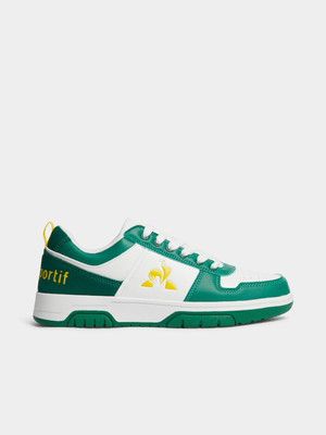 Mens Le Coq Sportif Beyonne White/Green/Yellow Sneakers