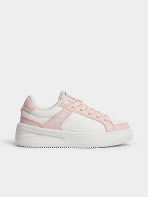 Junior Pre-School Courtstar White/Pink/Gold Sneakers