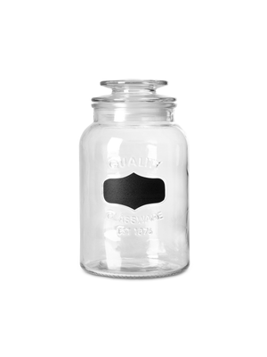 glass container w/chalk label 1400ml