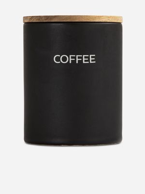 loft canister coffee black