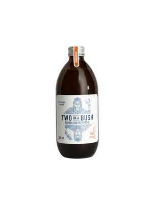 two in a bush peach rooibos cordial 500ml