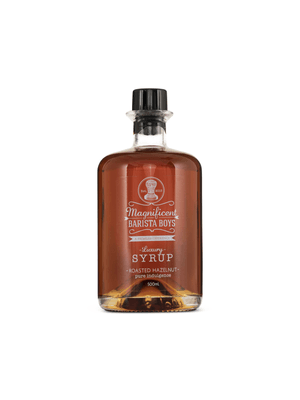 magnificent barista boys luxury hazelnut syrup 500ml