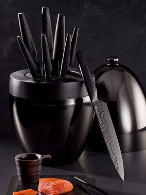 Cuisine::pro iD3 Black Samurai The Egg Knife Block 9Pc