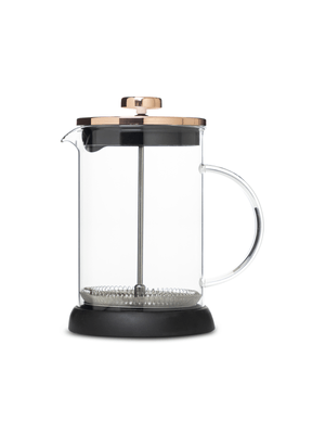 Rose Gold Lid Glass French Press 800ml