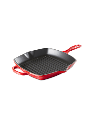 le creuset signature skillet grill square cerise 26cm