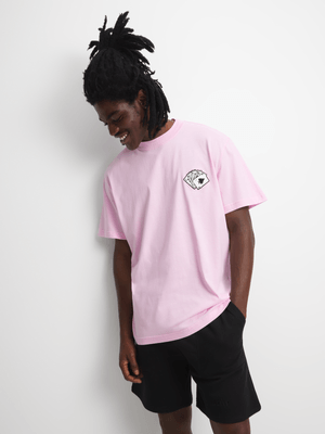 Redbat Men's Pink Relaxed T-Shirt