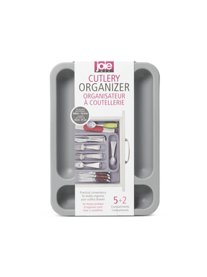 joie cutlery organiser grey