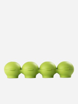 joie round ice tray silicone green