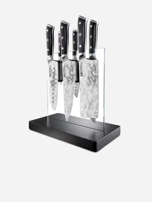 Cuisine::pro Kiyoshi Kiyo Knife Block 7Pc Black