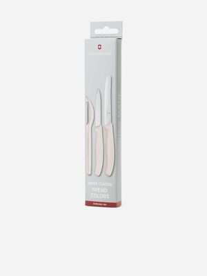 victrinox trend knife w/peeler 3pc rose