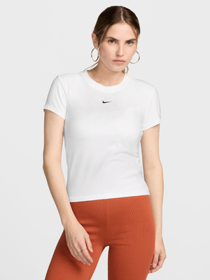 Womens Nike Sportswear Chill Knit White Tee