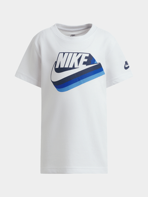 Nike Unisex Kids Gradient Futura White T-Shirt