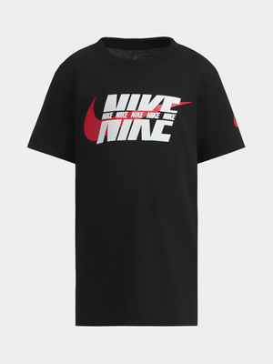 Nike Unisex Kids Split Block Black T-Shirt