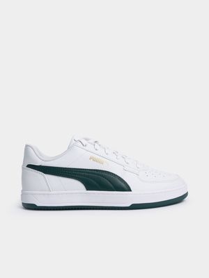 Mens Puma Caven 2.0 White/Green Sneaker