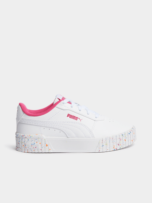 Junior Pre-School Puma Carina 2.0 Bon Bon White/Pink Sneakers