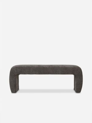 Sky Bench Ottoman Lino Charcoal