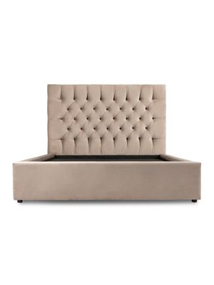 Avery Bed Luxguard Velvet Stone Standard Length