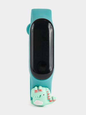 Boy's Green Digital Dino Watch