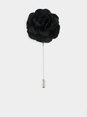 Men's Markham Begonia Black Lapel Pin