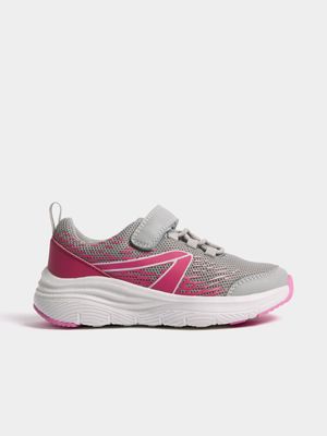 Junior Pre-School TS Up 2 Speed Pink/Grey Athletic Shoes