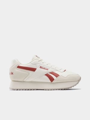 Women's Reebok Glide Ripple Double Chalk/Brick Red Sneakers