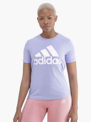 Women's adidas Big Logo Blue Tee