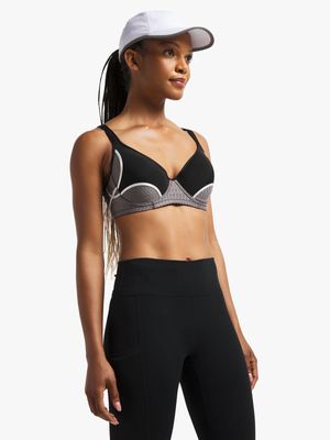 Womens TS Elevate High Impact Colour Block Sports Bra