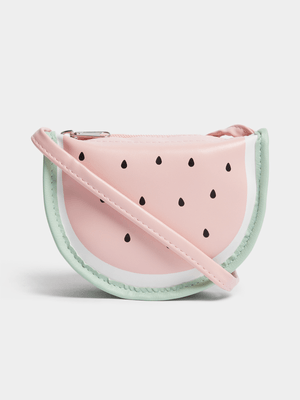 Jet Younger Girls Pink Watermelon Sling Bag