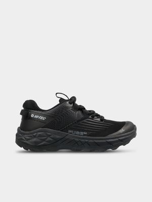 Junior Grade-School Hi-Tec Fuse Trail Black Running Shoes