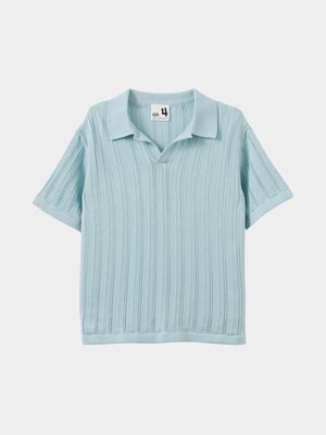 Cotton On Kids Boy Blue Preston Knit Polo