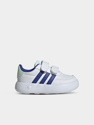 Junior Infant adidas Breaknet 2.0 White/Blue/Mint Sneakers