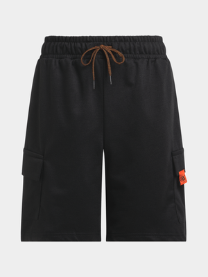 Jet Younger Boys Black Cargo Shorts