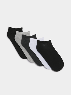 APX 5pk - Multi Black Training Liner Socks