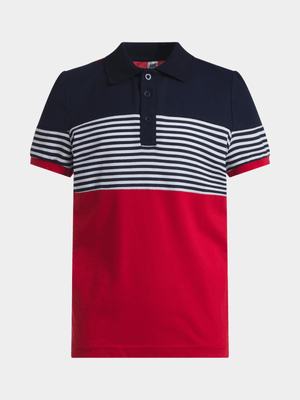 Jet Younger Boys Multicolour Pique Golf Shirt