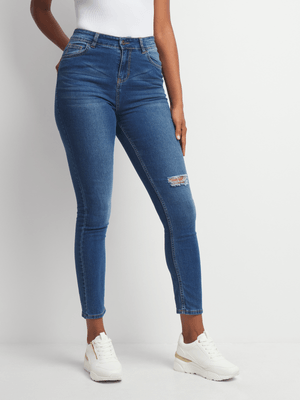 Jet Women's Mid Wash Skinny Jeans