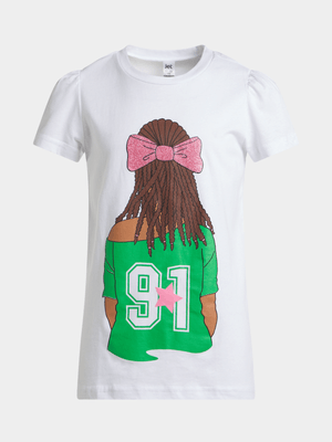 Jet Younger Girls White T-Shirt