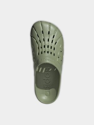 Womens adidas Adilette Clog Tent Green Slides