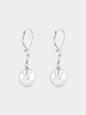 Sterling Silver Ball Drop Earrings