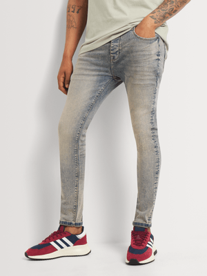 Men's Relay Jeans Seasonal Super Skinny Grey Denim