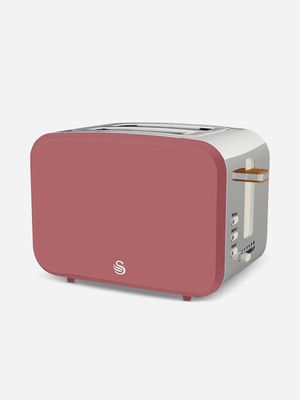 Swan Nordic 2 Slice Toaster Fuchsia Rose